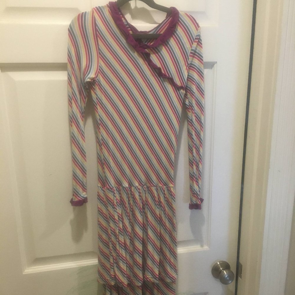 Kickee Pants Drop Waist Dress in Perth Stripe